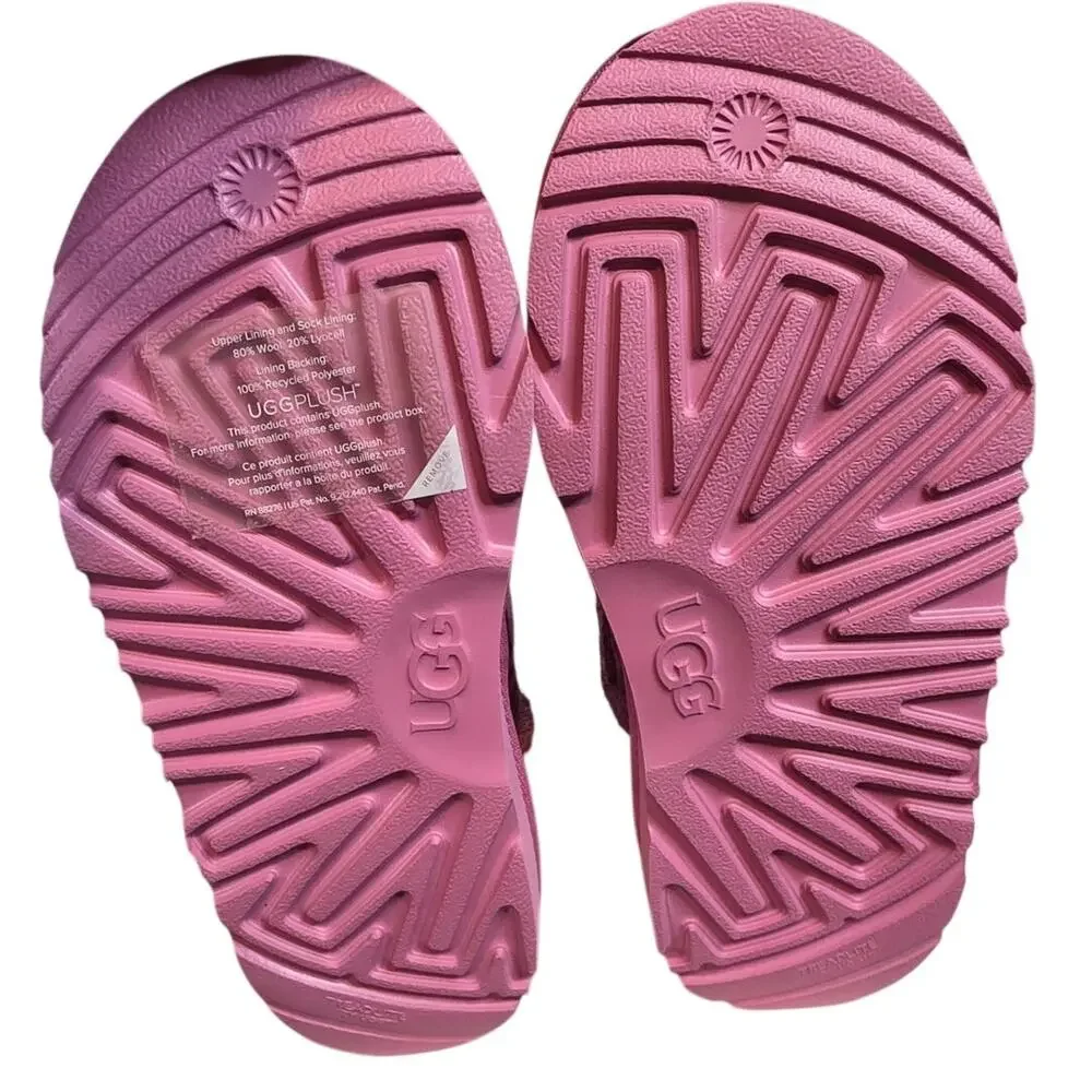 UGG Kids Pink Glitter Leopard Short Boots